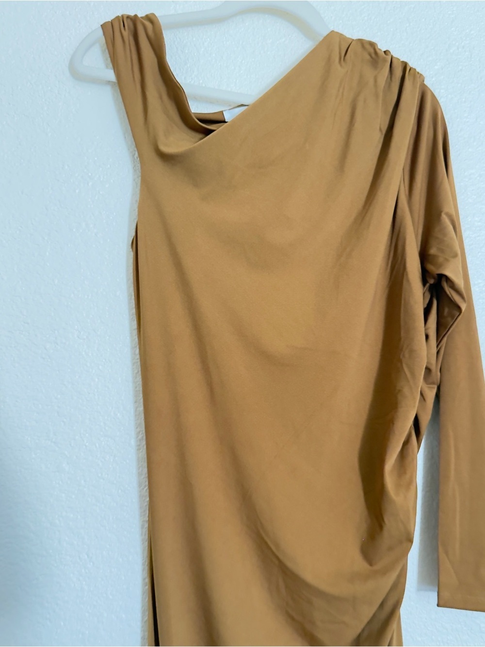 H&M DRAPED ONE-SHOULDER DRESS - Picture 8 of 16